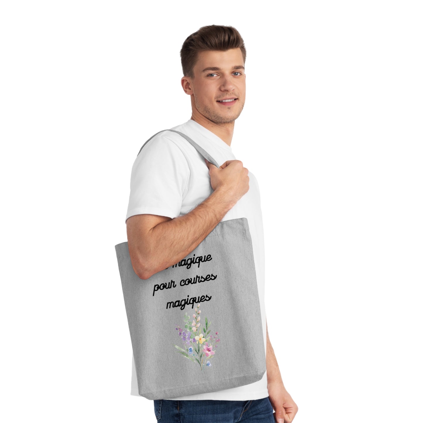 Sac Fourre-Tout Magique pour Courses Magiques - Sac Fourre-Tout Ecologique, Sac de Courses stylé, Sac avec message positif