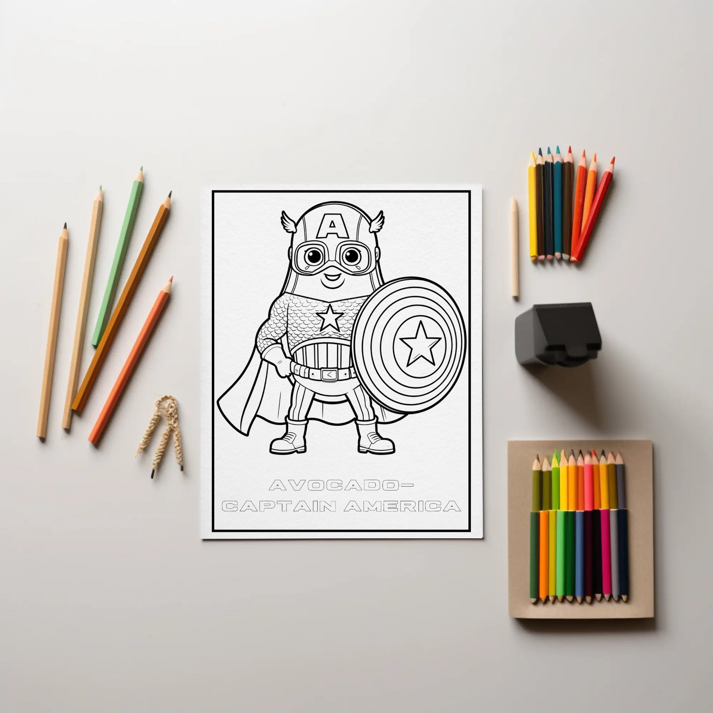 Cahier de Coloriage "Légumes Super-Héros" - Livre de Coloriage Éducatif - Apprentissage Amusant pour Enfants de 4 à 6 Ans