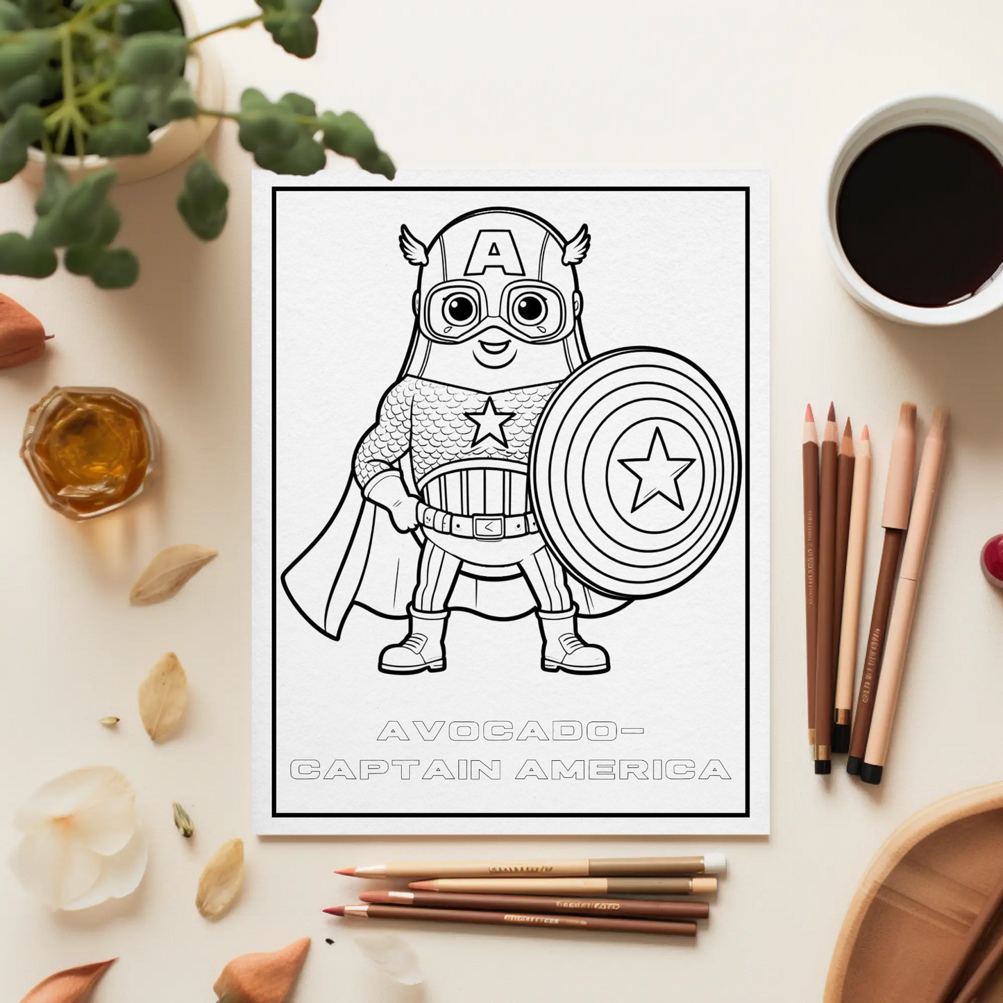Cahier de Coloriage "Légumes Super-Héros" - Livre de Coloriage Éducatif - Apprentissage Amusant pour Enfants de 4 à 6 Ans