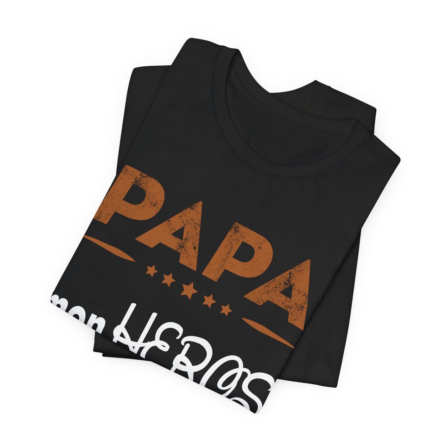 Papa T-Shirt Cadeau des pères, Mon Héros du quotidien, T-Shirt Papa Français, Cadeau Papa Original,  T-shirt Hommage pour Papa