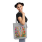 Sac Fourre-tout Fleuri, Mes Courses, Mon Style, Sac Fourre-Tout Ecologique, Sac de Courses stylé, Sac avec message positif