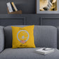 Coussin Décoratif Jaune 'Forever Always', Coussin Accent Floral Romantique, Coussin décorative Romantique, Coussin tendance