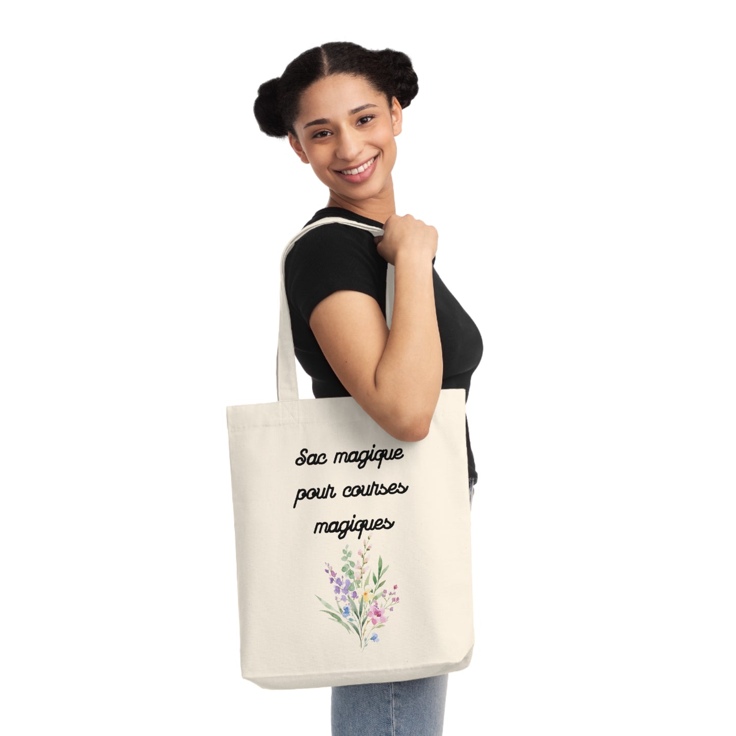 Sac Fourre-Tout Magique pour Courses Magiques - Sac Fourre-Tout Ecologique, Sac de Courses stylé, Sac avec message positif