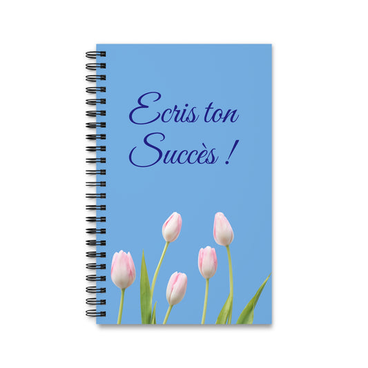 Agenda Motivant Écris ton Succès, Agenda Floral Inspirant, Carnet de Notes Inspirant, Agenda floral, Spiral Journal motivant