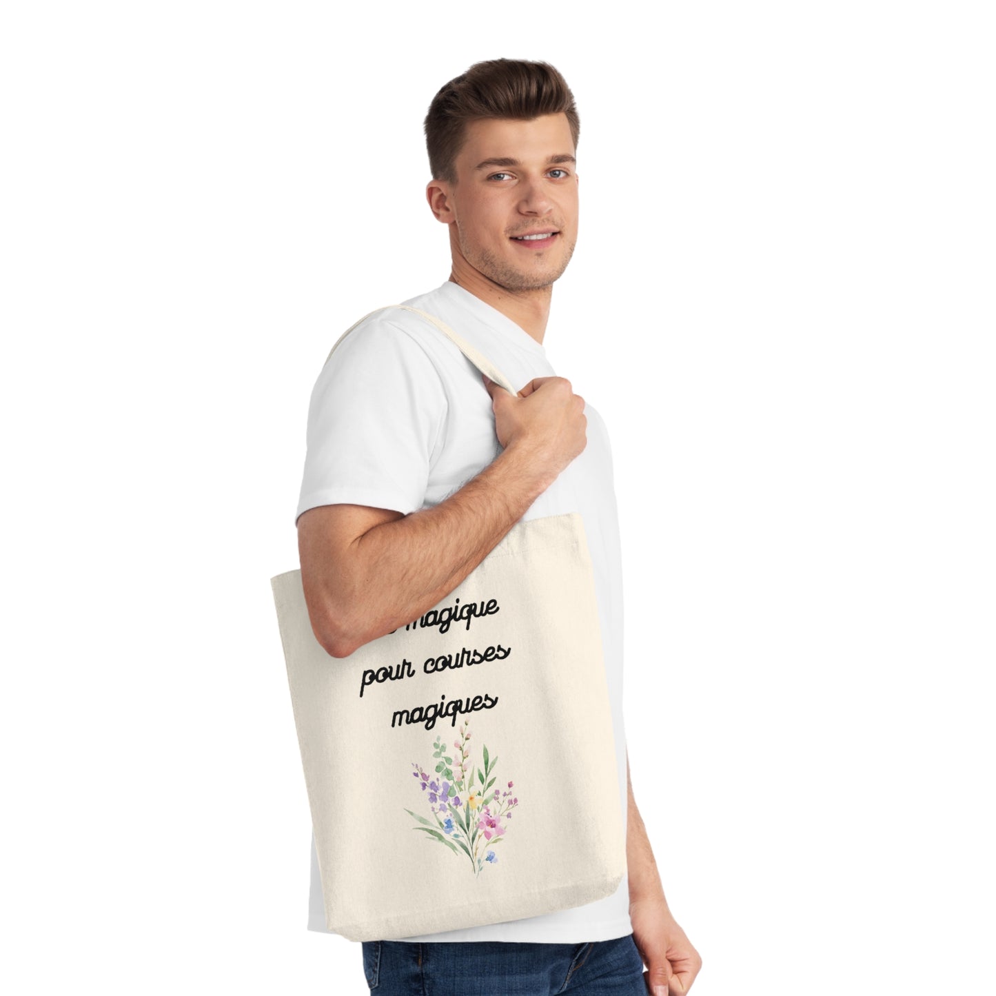 Sac Fourre-Tout Magique pour Courses Magiques - Sac Fourre-Tout Ecologique, Sac de Courses stylé, Sac avec message positif