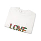 Sweat-Shirt Tendance 'LOVE' avec Imprimé Tropical, Cadeau Unique, Amateurs de Mode Décontractée, Modèle Simple et Tendance