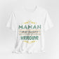 T-Shirt Maman Ma Super Héroïne, T-shirt Hommage pour Super-maman, T-shirt Hommage à la Merveilleuse Maman - Cadeau Fête des Mères