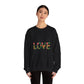 Sweat-Shirt Tendance 'LOVE' avec Imprimé Tropical, Cadeau Unique, Amateurs de Mode Décontractée, Modèle Simple et Tendance