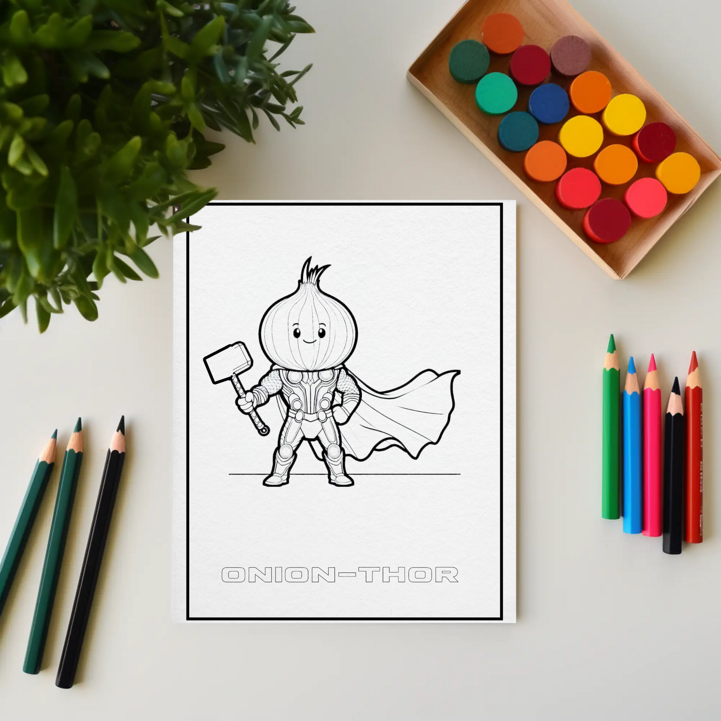 Cahier de Coloriage "Légumes Super-Héros" - Livre de Coloriage Éducatif - Apprentissage Amusant pour Enfants de 4 à 6 Ans
